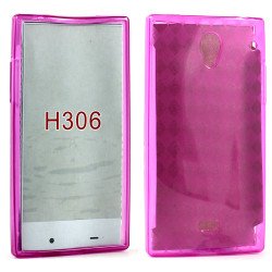 Sharp Aquos Crystal H306 Soft TPU Gel Case (Hot Pink)